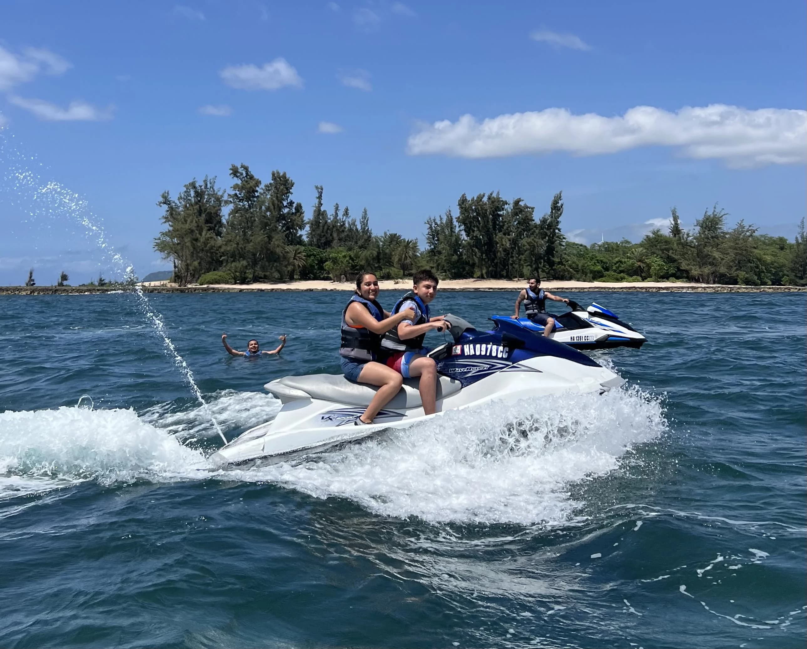 Jet ski adventure on the North Shore