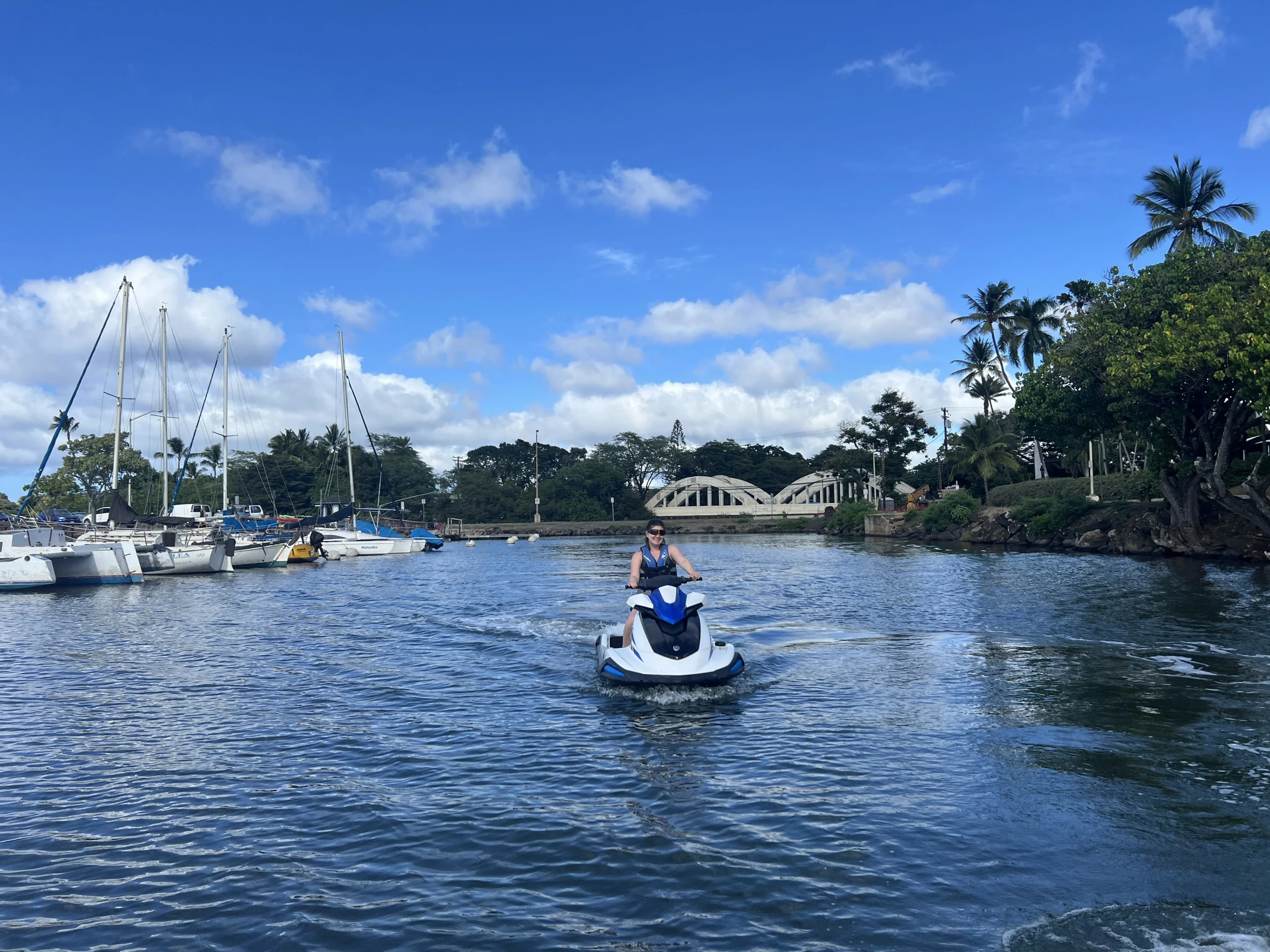 Kayaking in clear water near Haleiwa