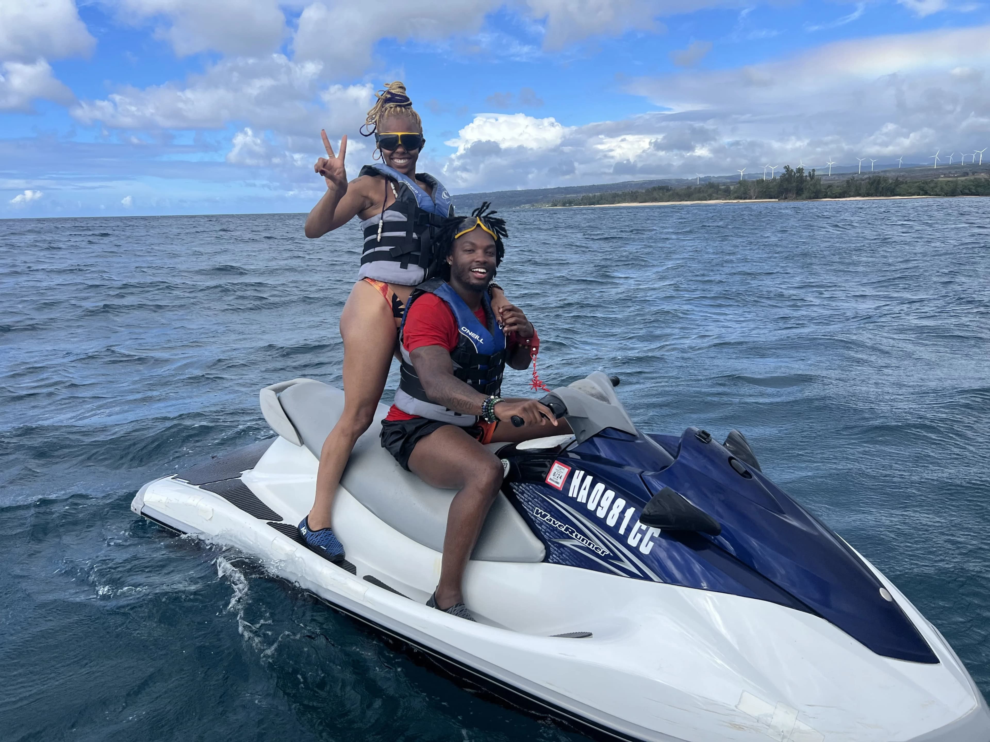 Exploring Oahu's coastline